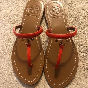 Tory Burch Patent Leather Thong Sandals